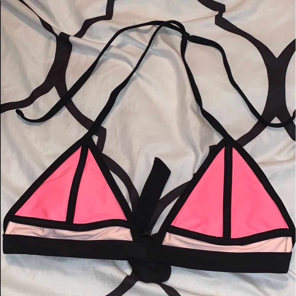 Two Shade Pink Bikini Top